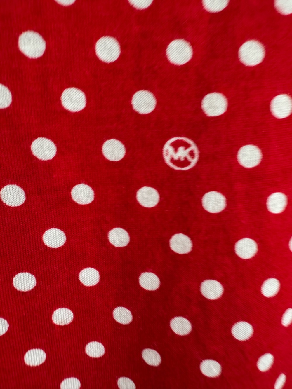 MICHAEL MICHAEL KORS RED WITH WHITE POLKA DOT TOP SZ XL NWT - Picture 3 of 6